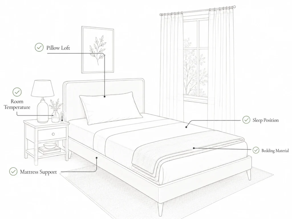 Bedroom sleep setup checklist for women who are still tired after 8 hours of sleep